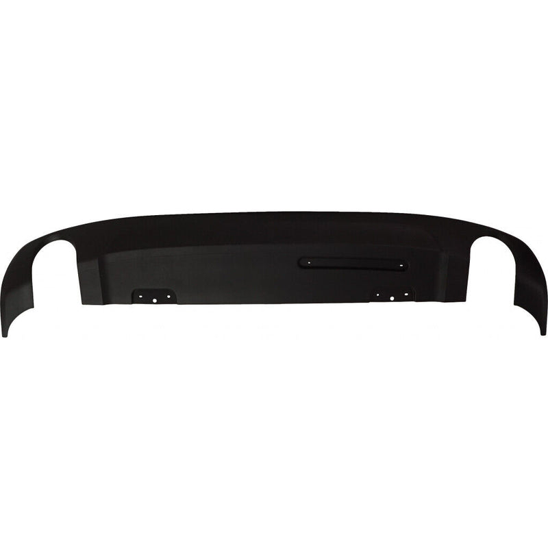 VALANCE RR LOWER TEXTURED BLACK W/ROUND DUAL EXHAUST HOLES W/O TRAILER HITCH