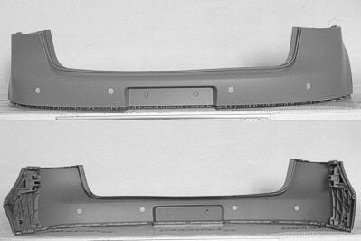 BUMPER RR PRIMED W/SENSOR HOLE CAPA
