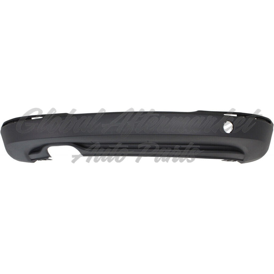 BUMPER RR LOWER TEXTURED BLACK W/O SENSOR/TRIALER HITCH HOLE/R-LINE