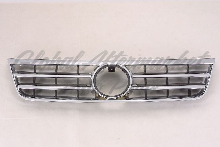 GRILLE SATIN-BLACK W/CHROME FRAME PLASTIC