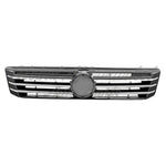 GRILLE PAINTED-BLACK W/6 VERTICAL CHROME MLDG STRIPS — photo 1