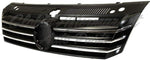 GRILLE PAINTED-BLACK W/6 VERTICAL CHROME MLDG STRIPS — photo 2