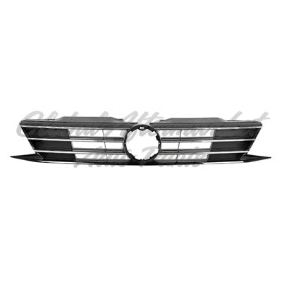 GRILLE BLACK W/CHROME MOULDING EXCLUDE GLI W/O COLLISION WARNING SDN SAME AS VW1200168
