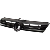 GRILLE PRIMED BLACK W/CHROME MOULDING