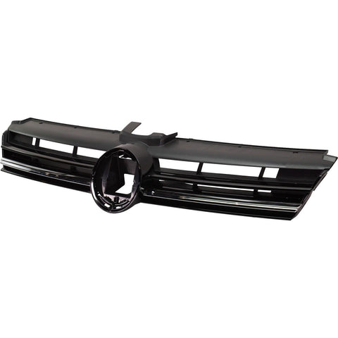 GRILLE PRIMED BLACK W/CHROME MOULDING