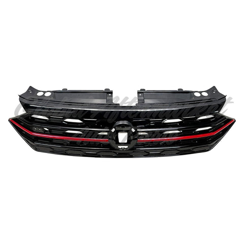 GRILLE FR GLOSS BLACK RED MOLDING GLI MODELS