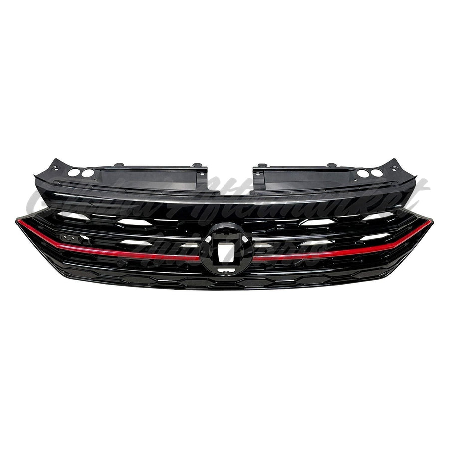 GRILLE FR GLOSS BLACK RED MOLDING GLI MODELS