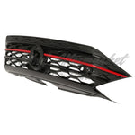 GRILLE FR GLOSS BLACK RED MOLDING GLI MODELS — photo 3