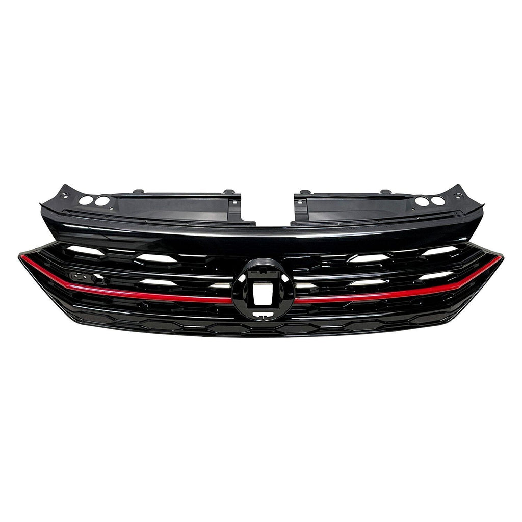 GRILLE FR GLOSS BLACK RED MOLDING GLI MODELS