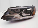 HEAD LAMP LH HID BLACK BEZEL W/CHROME TRIM INSERT HQ — photo 2