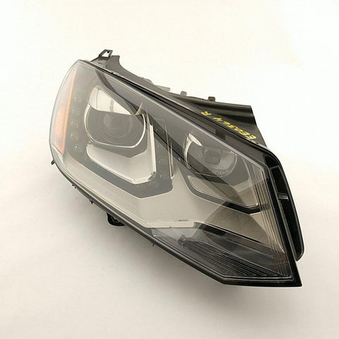 HEAD LAMP RH HID BLACK BEZEL W/CHROME TRIM INSERT HQ