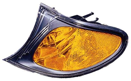 SIDE MARKER LAMP LH AMBER LENS BLACK BEZEL HQ