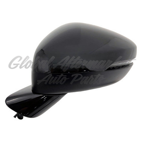 DOOR MIRROR LH PTM BASE / COVER HTD POWER MANUAL FOLD W/ BLIND SPOT / SIGNAL