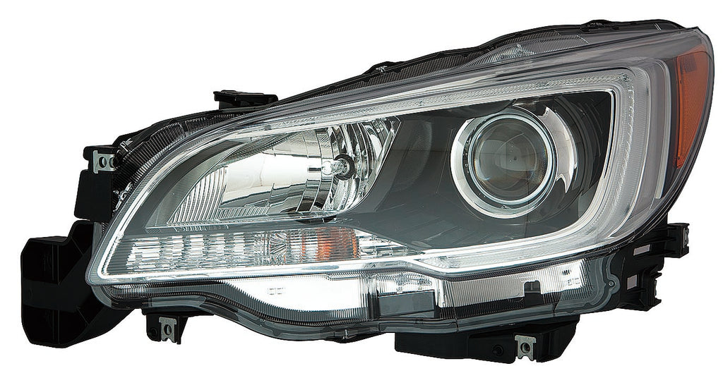 HEAD LAMP LH HALOGEN W/BLACK BEZEL/CHROME TRIM 3.6L CAPA