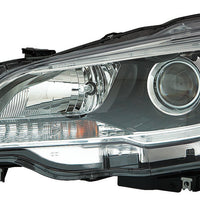 HEAD LAMP LH HALOGEN W/BLACK BEZEL/CHROME TRIM 3.6L CAPA