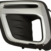 FOG LAMP BEZEL FR LH CHROME/TEXTURED BLACK USE W/LED FOGS TOURING MODEL