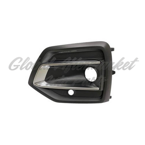 GRILLE LOWER FR LH TEXTURED BLACK W/SATIN MOLDING / S-LINE