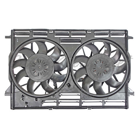 RADIATOR CONDENSER FAN ASSY W/ TWO FANS