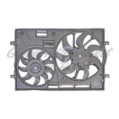RADIATOR CONDENSER FAN ASSY W/ TWO FANS