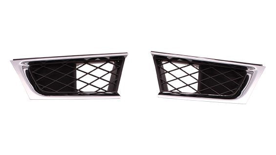 GRILLE LH OUTER MATT-BLACK W/CHROME MLDG (IMPREZA/OUTBACK)