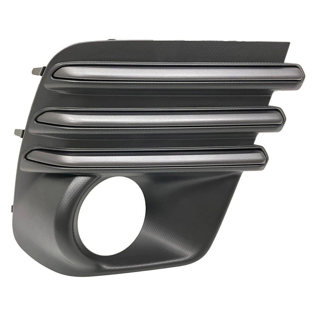 FOG LAMP BEZEL FR RH BLACK W/STEEL GRAY / ROUND HALOGEN FOG LAMPS EXCLUDE WILDERNESS/SPRT