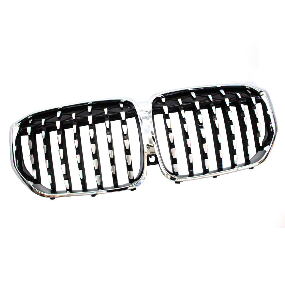GRILLE FR CHROME FRAME W/BLACK SLATS/SILVER FR EDGE/NIGHT VISION M50I