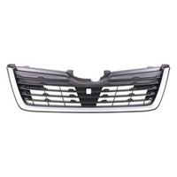 GRILLE MATTE BLACK W/SILVER MOULDING BASE/PREMIUM MODEL