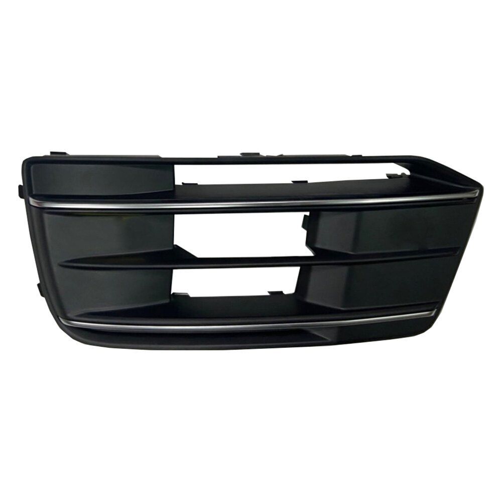 GRILLE LOWER FR LH TEXTURED MATTE BLACK W/CHROME TRIM W/O ADAPTIVE CRUISE