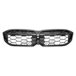GRILLE FR PTD GLOSS BLACK W/ CAMERA — photo 1