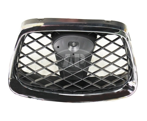 GRILLE CENTER MATT-BLACK W/CHROME MLDG (IMPREZA/OUTBACK)