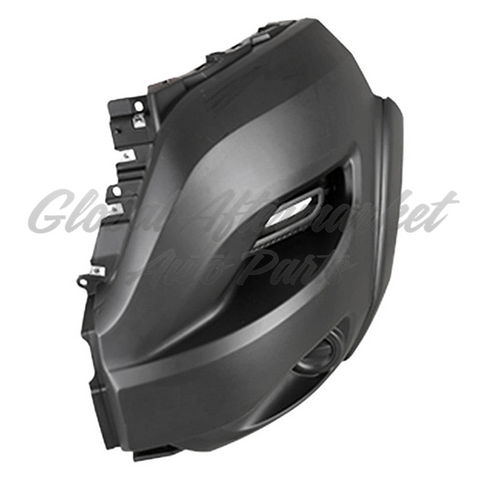 BUMPER FR LH TEXTURED BLACK W/O SENSOR W/O FOG LAMPS