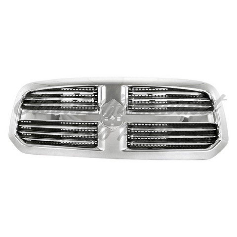 GRILLE FR EMBLEM STYLE CHROME FRAME W/CHROME BILLET INSERTS