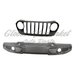 GRILLE FR PRIMED BLACK W/CAMERA/TRIM RING MOLDINGS — photo 2