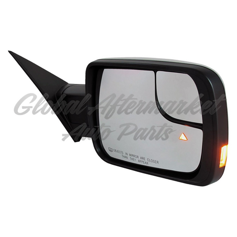 DOOR MIRROR RH CHROME POWER HTD / MEMORY / SPOTTER GLASS W/ SIGNAL / PUDDLE LAMP / BLIND SPOT / POWER FOLD