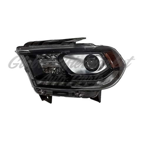 HEAD LAMP LH HID BLACK BEZEL W/ LED DRL