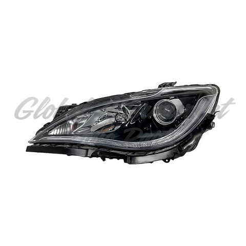 HEAD LAMP LH HALOGEN CODE LME BLACK BEZEL WITH QUAD LAMPS
