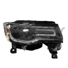 HEAD LAMP RH HID BLACK BEZEL / SRT / OVERLAND MODELS