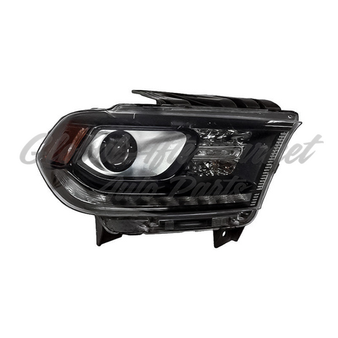 HEAD LAMP RH HID BLACK BEZEL / LED DRL