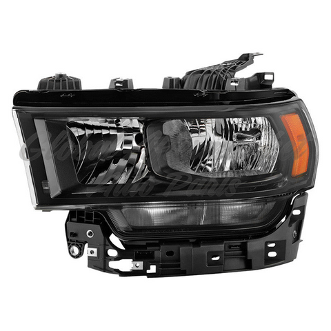 HEAD LAMP RH HALOGEN BLACK BEZEL W/O LOGO HQ