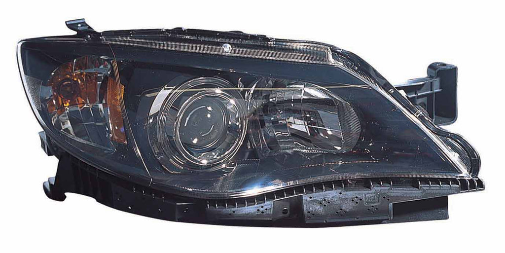 HEAD LAMP RH BLACK HALOGEN HQ