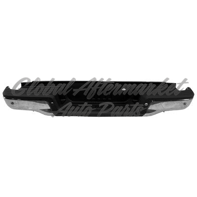 BUMPER RR ASSY CHROME W/O HITCH W/SENSOR HOLES (REINFORCEMENT/PAD/LOWER MOLDING/LAMPS)