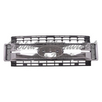 GRILLE FR MATTE BLACK W/CHROME CENTER BARS — photo 3