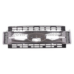 GRILLE FR MATTE BLACK W/CHROME CENTER BARS — photo 2