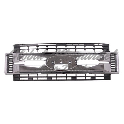 GRILLE FR MATTE BLACK W/CHROME CENTER BARS