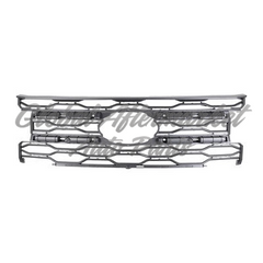 GRILLE OUTER BLACK W/ CAMERA EXCLUDE TIMBERLINE / KING RANCH/ PLATINUM/ LTD MODELS