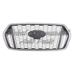 GRILLE FR BLACK W/CHROME MOLDING W/O CAMERA / FOGS