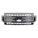 GRILLE FR TEXTURED BLACK W/ CHROME MOLDING — photo 3