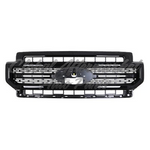 GRILLE FR TEXTURED BLACK W/ BLACK MOLDING — photo 1