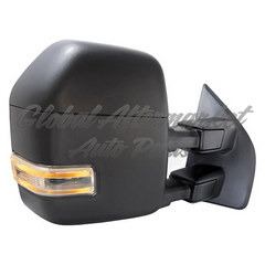 DOOR MIRROR RH POWER HTD CHROME CAP W/BLIND SPOT/SIGNAL/SPOTLAMP