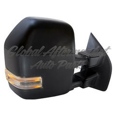 DOOR MIRROR RH POWER PTM HTD CHROME CAPS W/POWER FOLD/PUDDLE LAMP/SIGNAL/SPOTLAMP
